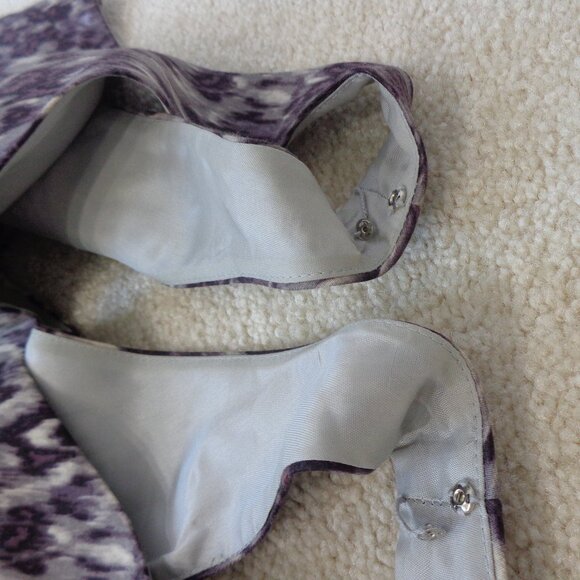 J.Crew Women's Leopard Print V Neck Wool & Silk Full Lined Dress Size 12 - Picture 6 of 7